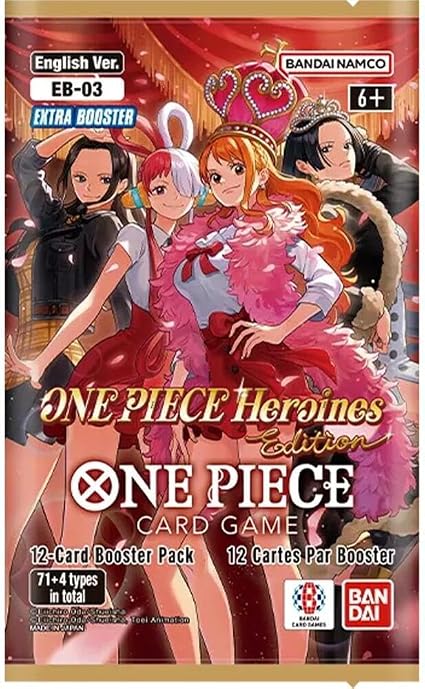 One Piece Card Game TCG Heroines Edition 12-Card Booster Pack - English Edition - Extra Booster EB-03