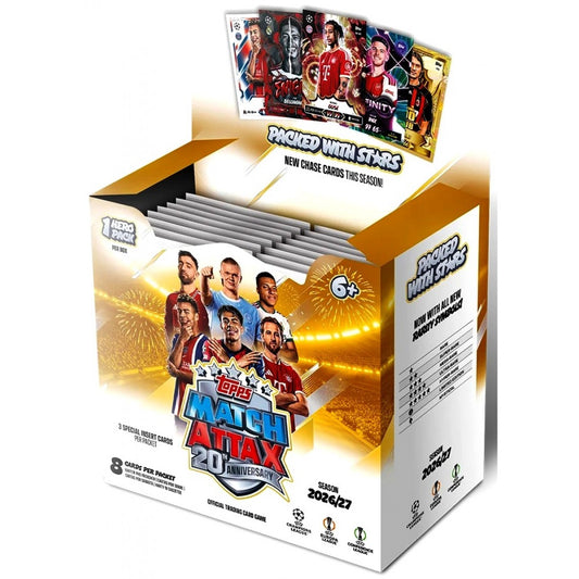 Match Attax 2026/27 20th Anniversary Booster Pack CDU (Full box)