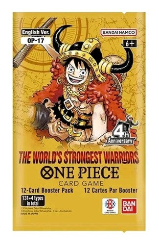 BANDAI One Piece TCG: The World's Strongest Warriors (OP-17) - 12 Cards