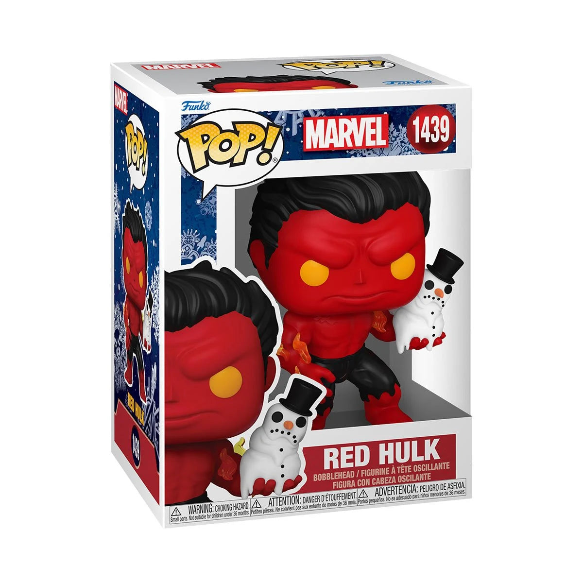 Funko POP - Marvel Holiday Red Hulk with Snowman 1439